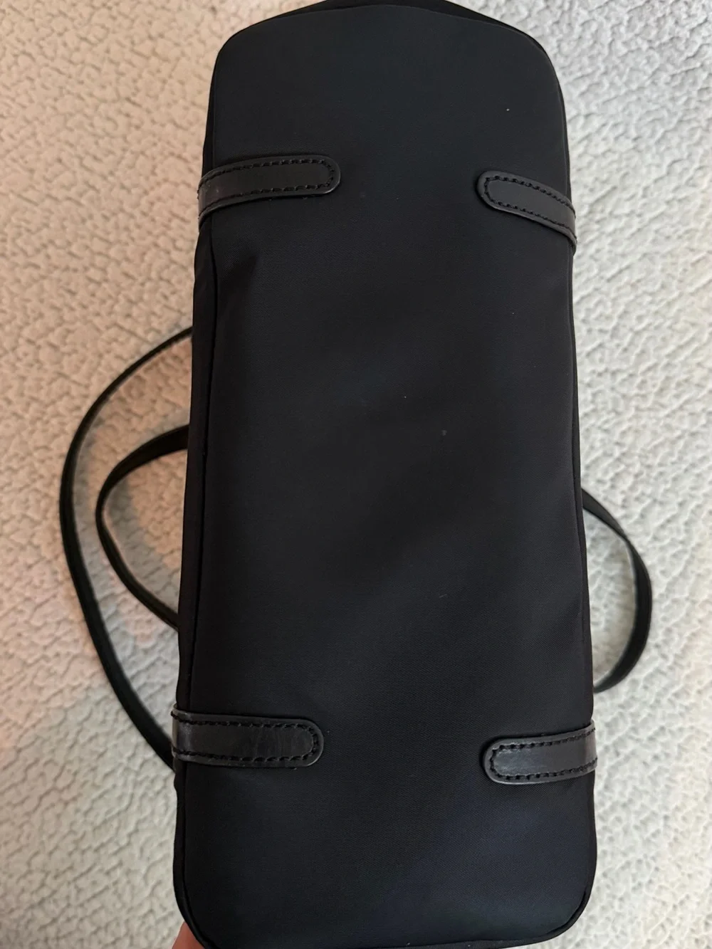 kate spade Black Nylon Dome Shoulder Bag with Crossbody Strap